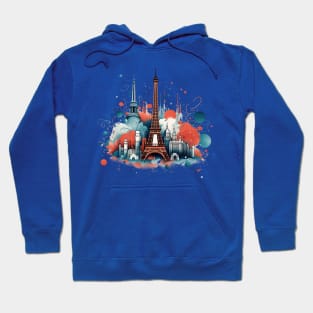 Paris artistic illustration Hoodie